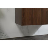 Elegant Decor Penn 36 Aluminum Alloy Mdf Single Bathroom Vanity In Walnut
