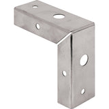 PrimeLine N 7195 13/8 In. Stamped Steel Constructed BiFold Door Corner Repair Bracket (2 Pack)