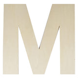 Wooden Letters 12 Inch, Big Wooden Letter M Shapes Cutouts Blank Unfinished Large Wood Alphabet Letters for DIY Crafts Wall Deco