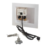 Watts A2CSCWB Series Intelliflow 1/2 Washing Machine Smart Water Shutoff Valve with Leak Sensor, Inlet Adapters, Wall Box, Au