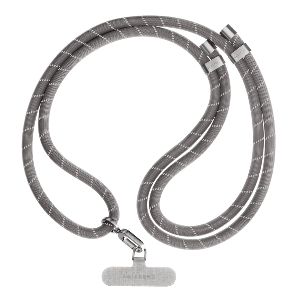 Castify Strap Casetify 8Mm Rope Cross Body Strap With Card - Charcoal– Slickpurchase