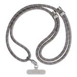CASETiFY 8mm Rope Cross Body Strap with Card - Charcoal