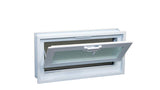1608 Hopper Vent Window for Glass Blocks, Sheds, Cabins, Tiny Homes, Garages