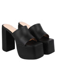 Shoetopia Stylish Solid Black Block Heels For Women & Girls,Black,2,B0BZQ2RBXT