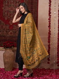 Gosriki Women'S Rayon Viscose Solid Anarkali Kurta With Pant & Dupatta (Paro Black-Vks01-Gs_S_Black_Small),Black,,B0DV4DYT7S