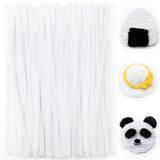 Praisebank White Pipe Cleaners for Crafts, 200pcs, Chenille Stems for DIY Projecets, Arts & Crafts Supplies for Festival Party D