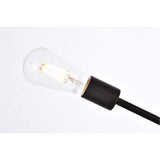 Living District Axel 6-Light Mid-Century Metal Pendant In Black
