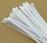 ElaS Genuine Accessory: 6 Inch Cable Ties 150 Mm*2.6 Mm White Nylon Zip Wire Organiser Self Locking Tie (1000 Pcs)