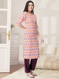 Pinkmint Kurta Set For Women Cotton Printed Straight Kurta With Pant (Pack Of 1) Multicolor9 2Xl