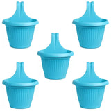 Hug A Plant | Bello Hook Pot 20Cm Hanging Plastic Pots For Home & Garden (Blue, 20Cm|8 Inch)