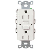 Lutron, White CAR15GFSTWH Claro 15Amp SelfTesting Receptacle