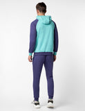 Fyltr Men'S Colourblock Hoodie & Jogger Casual Co-Ord Set - Raglan Sleeve Detail | Utility Side Pockets | Full Sleeve,Bewitched Blue,Bewitched Blue,L