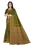 Tamaira Fashion Women's Plain Cotton Saree (11525_Mehendi