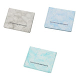 Merishopp 3Pcs Vaccination Card Protector Slim Leather Wallet For Documents| Trendy | Comfortable | Fashionable | Soft Fabric