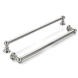 khtumeware 2 Pack 12 inch(305mm) Hole Center Brushed Nickel Cabinet Pulls Solid Heavy-Duty Satin Nickel Kitchen Cabinet Hardware