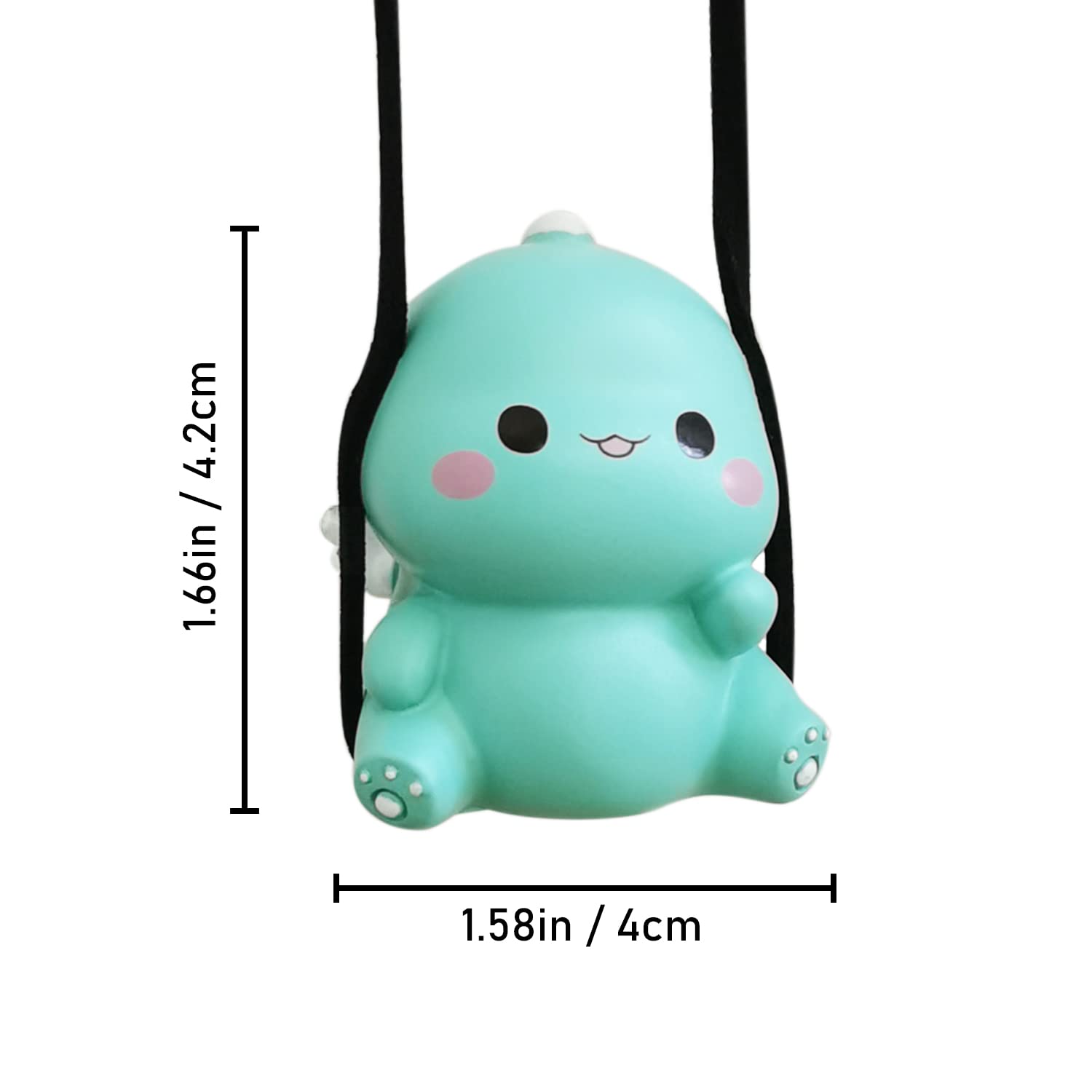 Swinging Dinosaur Car Hanging Ornament for Rear View Mirror, Cute Car Decor Accessories Interior, Car Pendant Dinosaur Hanging S