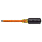 KLEIN TOOLS 6334INS Insulated Screwdriver, #1 Phillips Tip with 4Inch Shank, Made in USA