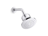 KOHLER K-33631-Y-CP Cinq Single-Function Filtered Shower Head, Round Fixed Showerhead with Filter for Hard Water, 2.5 GPM, Polis