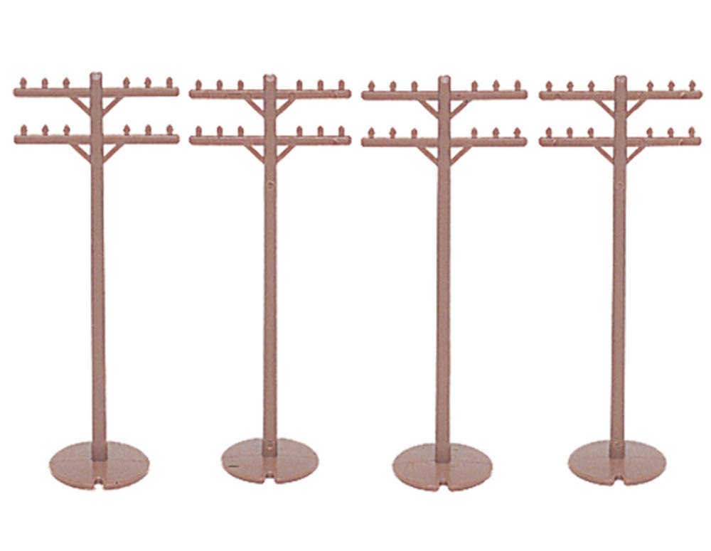 Bachmann Trains - Scenery Accessories - Telephone Poles (12 Pcs) - Ho Scale