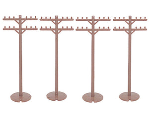 Bachmann Trains - Scenery Accessories - Telephone Poles (12 Pcs) - Ho Scale