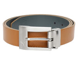 Puma Men Leather Back Spin Belt, Gray