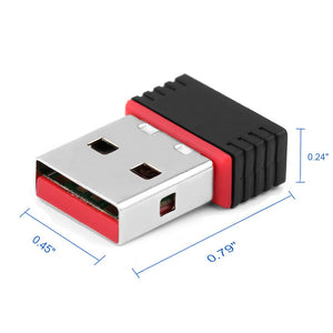 150Mbps USB WiFi Adapter for Raspberry Pi, LOTEKOO Wireless Network Card Adapter WiFi Dongle for Desktop Laptop PC Windows 10 8