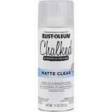 Rust-Oleum Matte Clear Chalked All-in-One Ultra Matte Spray Paint | One Coat Coverage | No Primer, Sanding, Or Topcoat Needed | 