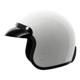 VCAN V85C 3/4 Open Face Motorcycle Helmet DOT Approved (Gloss White, X-Large)