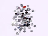 The Design Cart Silver Lustre Circular Plastic Sequins, 250 Grams, 0.6 cm Sequins for Embroidery Work, Jewellery Making, Designi
