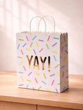 Mimikry Unique Shape Paper Gift Bags for Return Gifts | Small Carry Bags for Gifting with Handles | Cute Goodie Bags for Birthda
