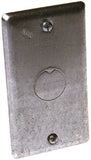 Hubbell RACO 4 in. x 2 in. Handy Box Cover, 1/2 in. Center KO