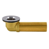 EZFLO Bath Waste and Overflow Shoe, 11/2 Inch Overflow Shoe, Brass Shoe, 35224