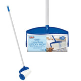 Lola Rola Sticky Mop, Giant Floor Lint Roller, 9 W x 3.5 Dia., Best Pet Hair Remover, Traps Dust, Dirt & Hair on Carpet, 30 Larg