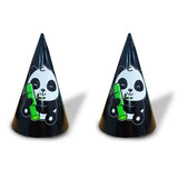 Festiko Party Favour Childrens Birthday Party Panda Theme Paper Hat, Paper Hat Set Panda Theme Paper Hats 54 Pcs Black