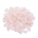 450PCS Pink Quartz Irregular Chip Stone Beads 5-8mm Gemstones Crystal Loose Bead for Jewelry Making Bracelet Necklace DIY Craft 