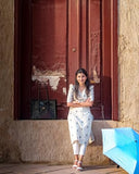 Anni Designer Women'S Rayon Viscose Straight Printed Kurta With Pant (Kulam Cream-Vks01_M_Cream_Medium),Cream,M,Rayon,Regular,