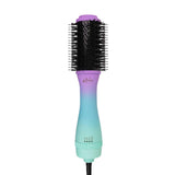 Aria Beauty Ombre Blowdry Brush Lightweight, Oval Barrel for SalonQuality Blowouts, 3 Heat/Speed Settings, Tourmaline Barrel,