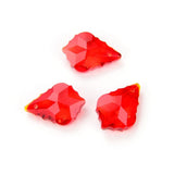 50pcs Czech Faceted Crystal Glass Baroque Chandelier Pendant Drop Beads Suncatcher 22mm Large July Light Siam Red Birthstone