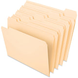 Pendaflex Essentials File Folders, Letter Size, 1/5 Cut, Manila (752 1/5), 8.5 x 11, 100 per Box