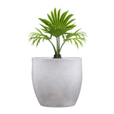 Go Hooked Pluto White Indoor Planter Pot 24 Inch | Lightweight Modern Round Plant Pot For Living Room, Balcony & Office | Decora
