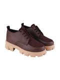 Shoetopia Women'S Wedge Heel Casual Shoes Brown,Brown,4,B0CSNNF6W5