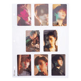 hihaba 8-Pocket(Vertical) (10Sheets) Clear Pocket Sleeves, Photo Album Refill Pages for Kpop photocard, Baseball, Trading Cards,