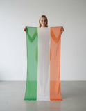 Lbex Saffron, White And Green Chunni For Men, Women And Girls, Republic Day, Independence Day, Festivals And Cultural Events