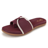 Ortho Joy Doctor Footwear For Women|| Fancy Footwear & Sandal For Women || Orthopedic Women'S Fancy Slipper For Women,Maroon,5,B0D86YR4K5