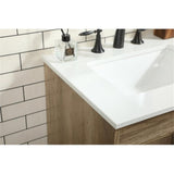 Elegant Decor Indoor Modern Under Sink Bathroom Fixtures Storage Organizer Cabinet 36 Inch Single Bathroom Vanity - Green
