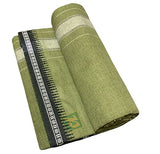 Prakasam Cotton Mens Single (1.28 X 2.00 Mtrs) Colour Thalapathi Border Dhoti/Fine Quality Single Dhoti (Mild Green)