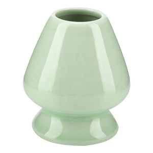 Maxmartt Chasen Stand,1Pc Matcha Whisk Stand Ceramic Holder for Bamboo Matcha Chasen for Tea Set Accessories(Green)