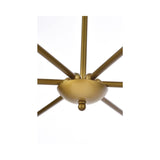 Living District Indoor Modern Home Decorative Bright Ceiling Cohen 36 Inch Pendant In Black And Brass