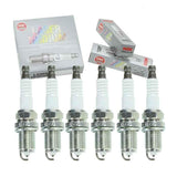 6 pc NGK Laser Iridium Spark Plugs compatible with Toyota Sienna 3.0L 3.3L V6 2001-2006