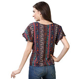 Oomph! Women'S Formal Crepe Tunic Top - Multicolor,MulticolourApparel,L